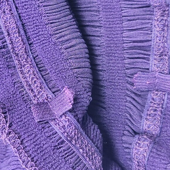 Purple Sexy Crop Top Strapless Tube Top Smocked Stretchy Summer Bandeau - NEW - Picture 5 of 13